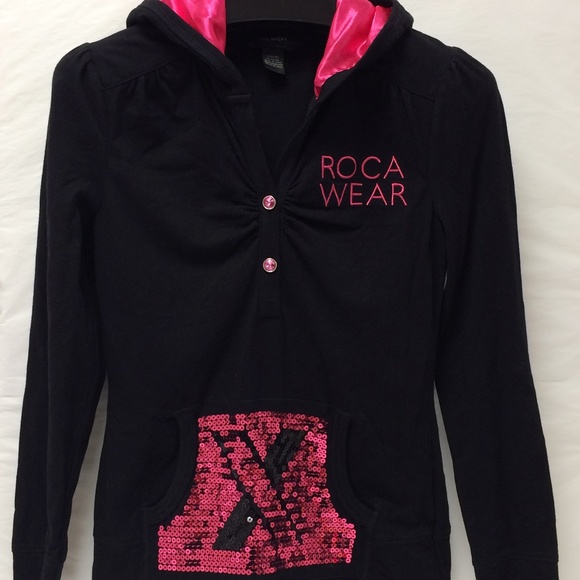 Rocawear Kids Black & Pink Hoodie - Picture 1 of 8